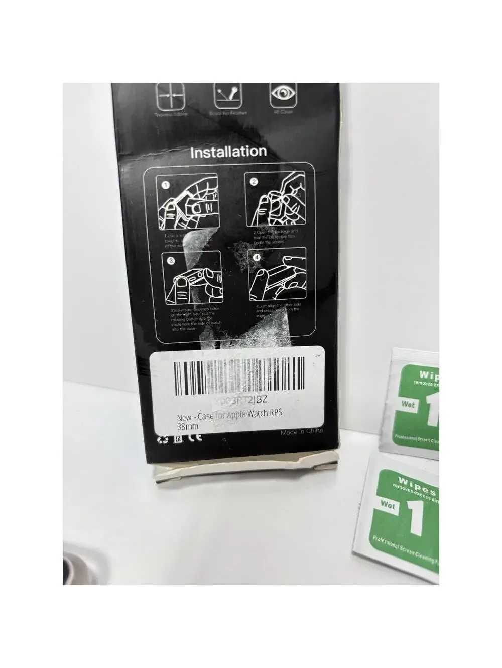 Apple Watch 38mm 3pc Face Cover Set Screen Protector Bumper Case Accessories